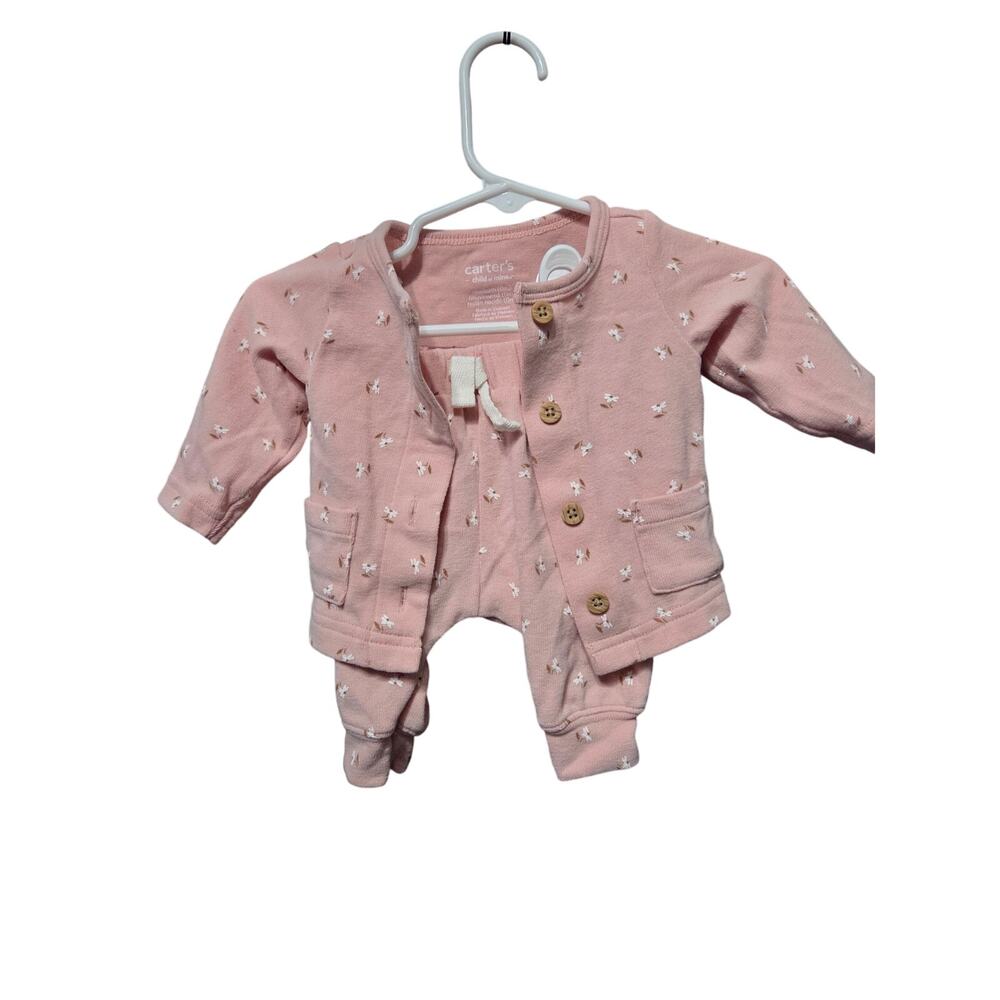 Pink Floral Set - Carter's - NB